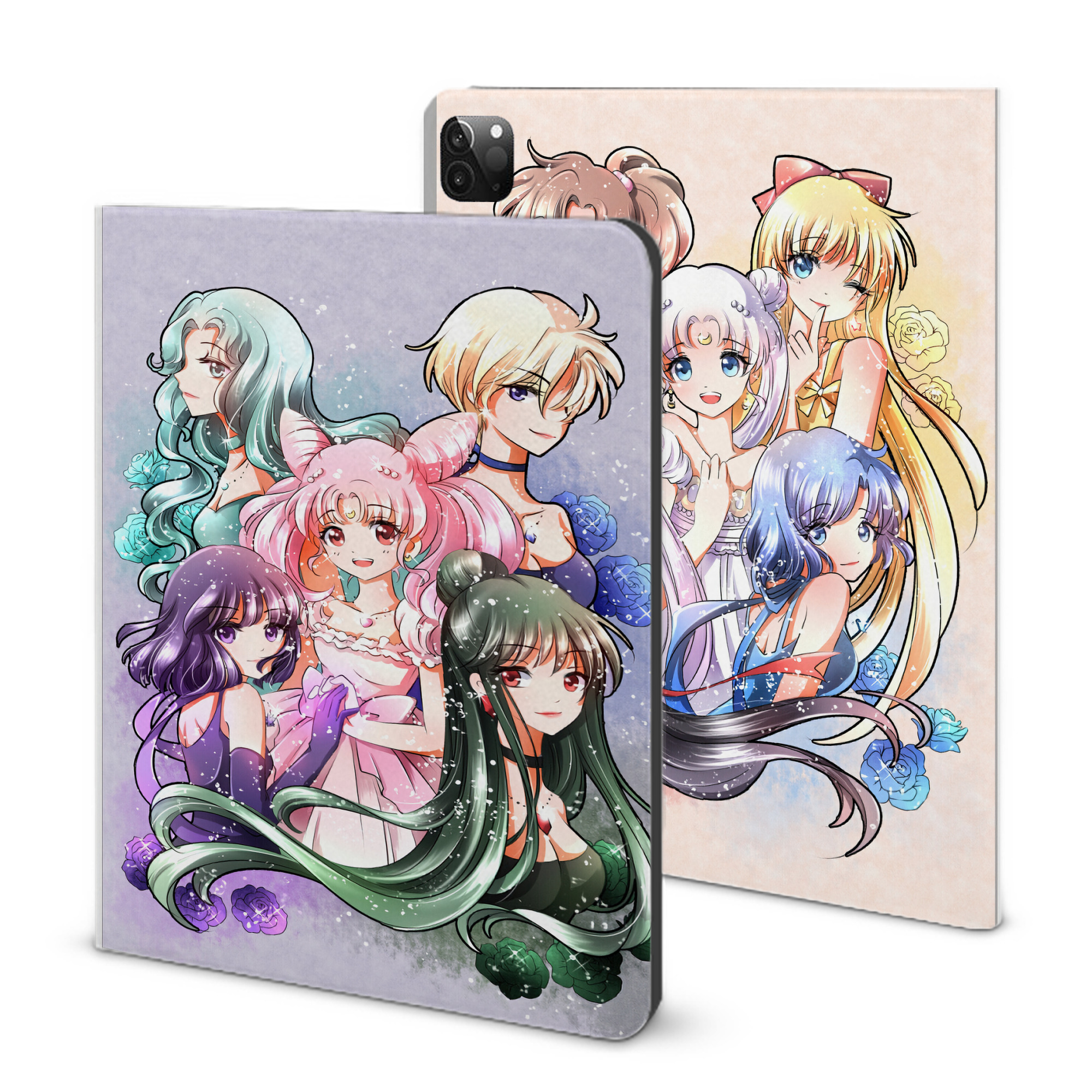 （画像用） 美少女戦士セーラームーン Sailor Moon IPadケース ペンホルダー付き ブックスタイルデザイン